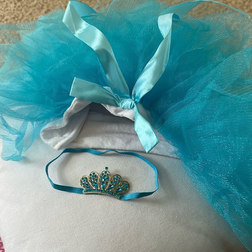 NEW Newborn tutu and Crown headband set for newborn Photography
